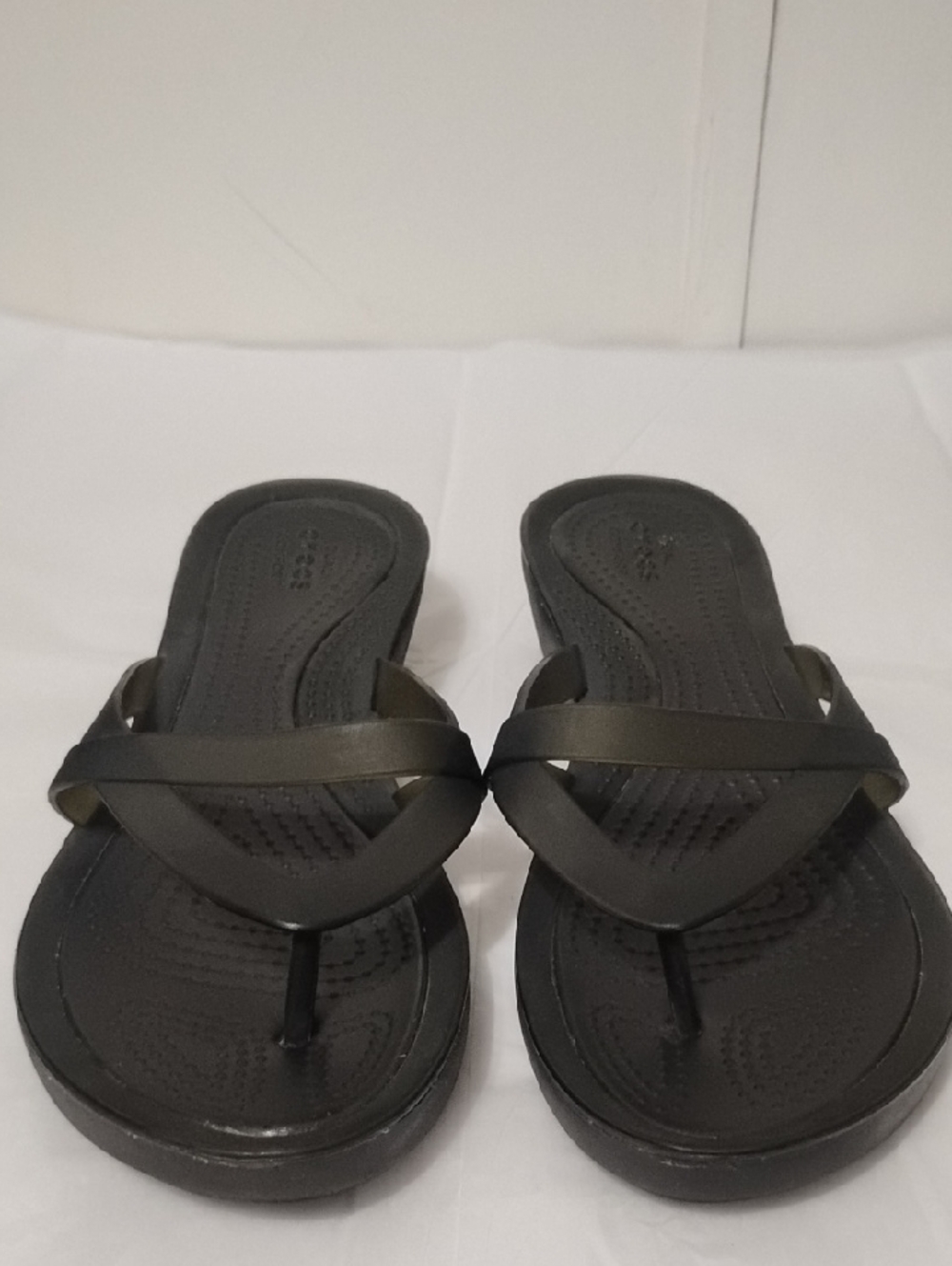 CROCS Green Dual Comfort Footbed‎ Slide